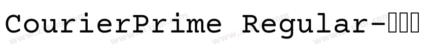 CourierPrime Regular字体转换
